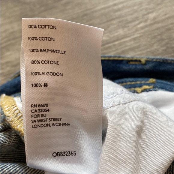 Free People We the Free Maggie Mid-Rise Straight-Leg Jean Size 25 - Picture 10 of 10